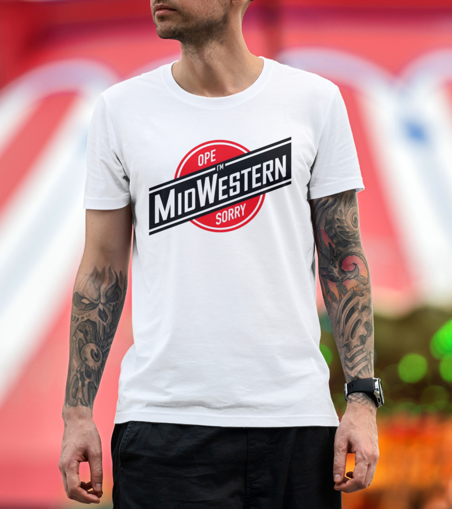 Ope I'm Sorry Midwestern Red Circle T-Shirt