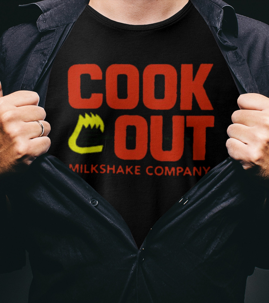 Cook Out Milkshake Company Grilled Flame T-Shirt