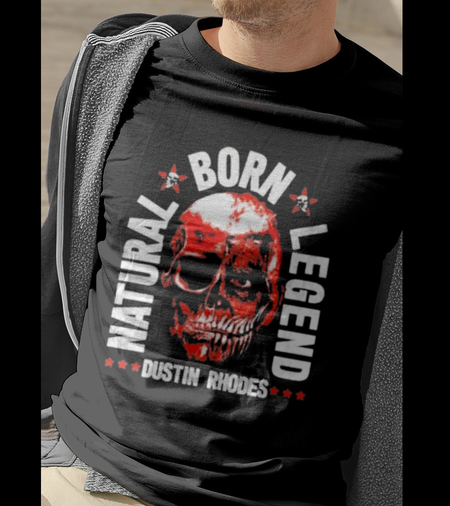 Dustin Rhodes Natural Born Legend Skull T-Shirt