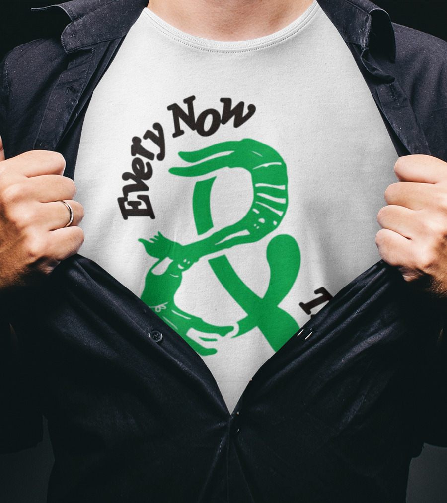 Every Now And Then Skeleton Green Dance T-Shirt