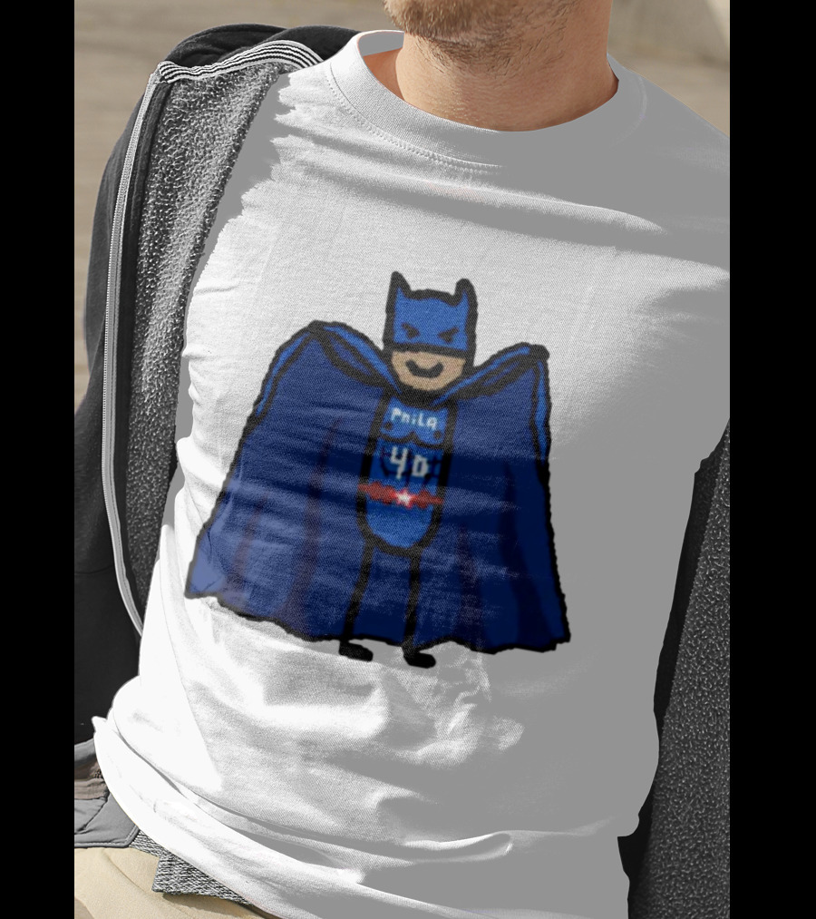 Nicolas Batum Man Batman Phila 40 T-Shirt