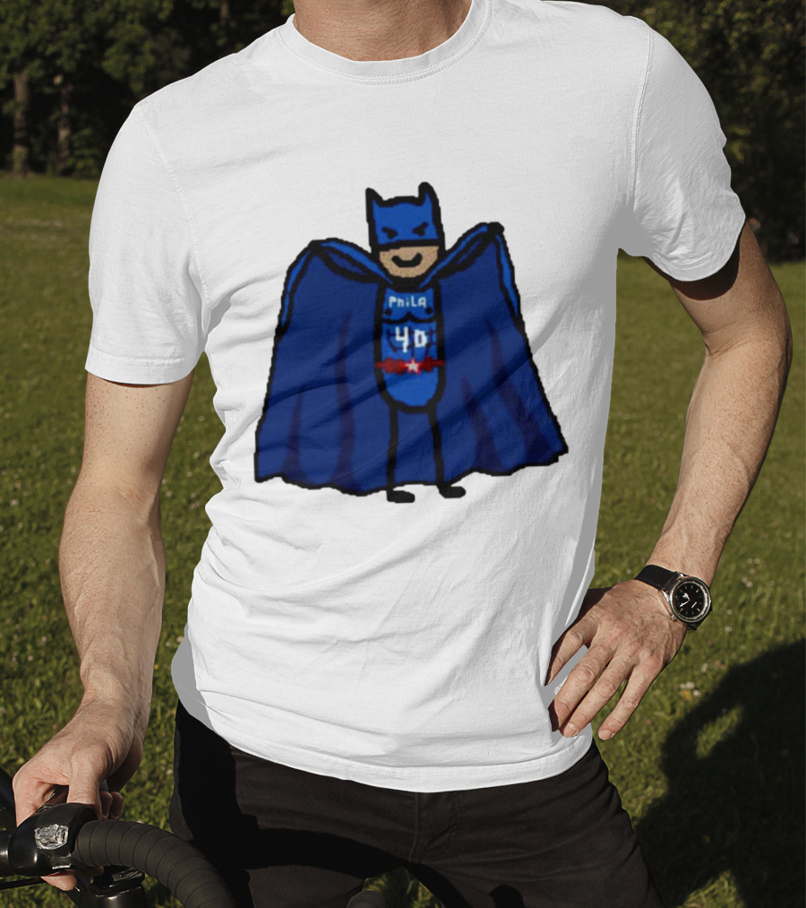 Nicolas Batum Man Batman Phila 40 T-Shirt