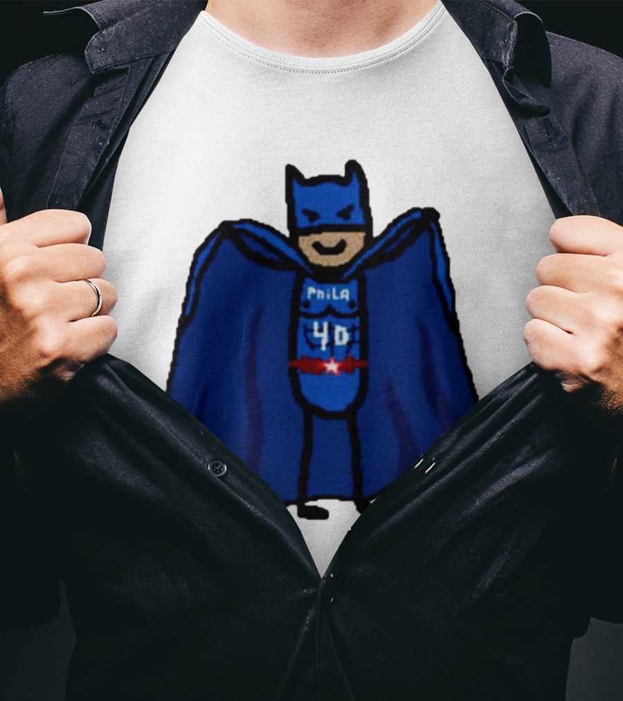 Nicolas Batum Man Batman Phila 40 T-Shirt