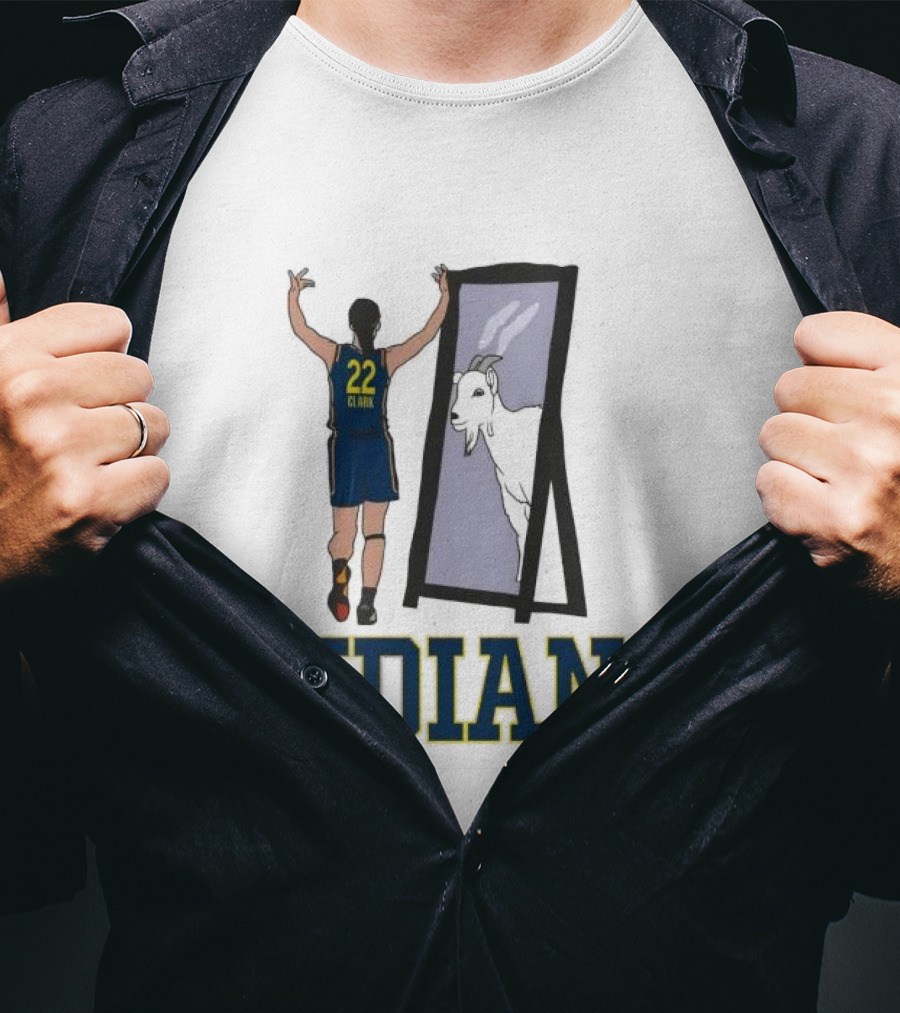 Indiana Caitlin Clark 22 Mirror Goat T-Shirt