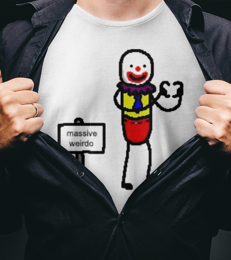 Gregg Doyel Massive Weirdo Clown Drawing T-Shirt