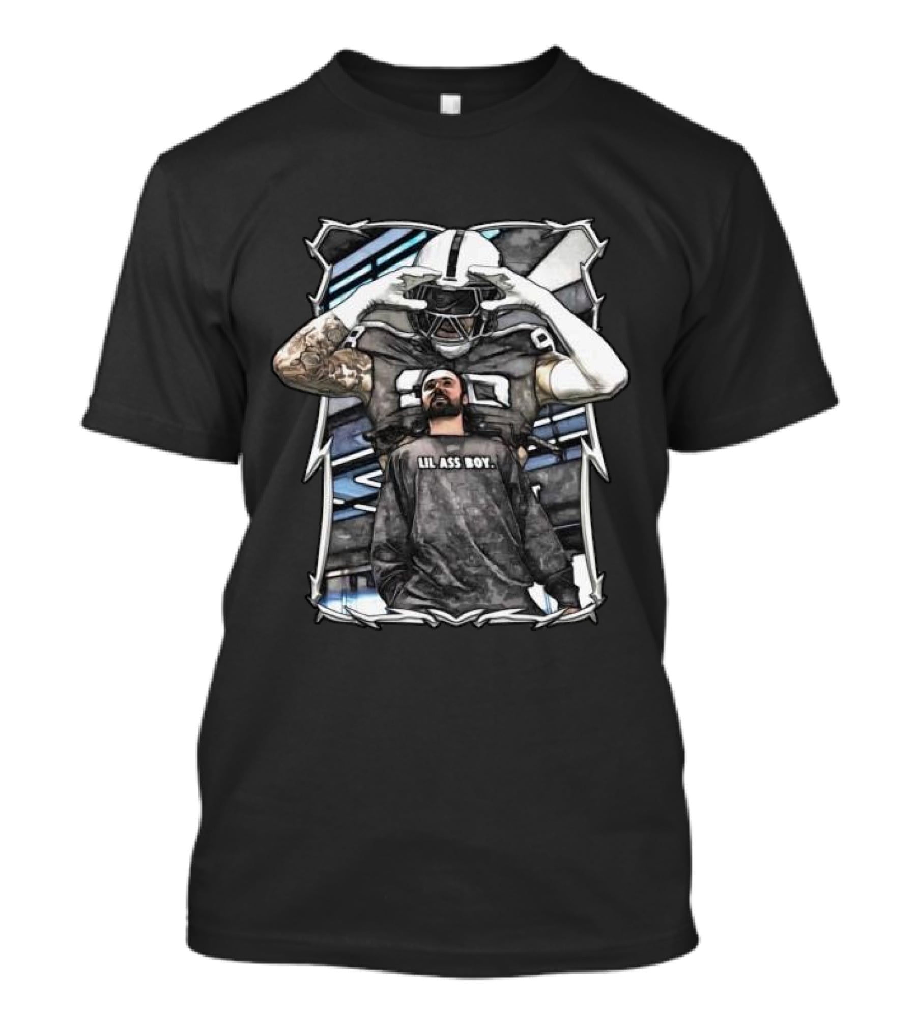 Lil Ass Boy Gardner Minshew Las Vegas Raiders Football Player With Helmet And Tattoo T-Shirt