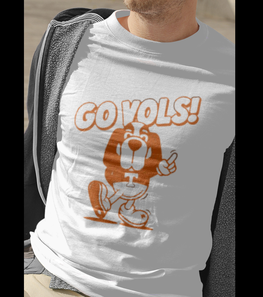 Smokey Tennessee Go Vols Mascot With Orange Dog And T T-Shirt