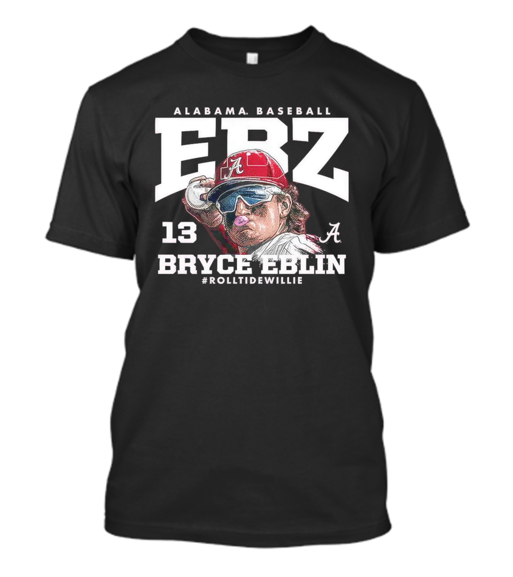Alabama Baseball Bryce Eblin ERZ 13 #RollTideWillie T-Shirt