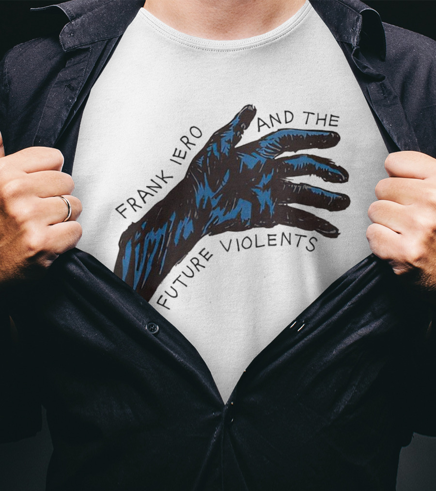 Frank Iero And The Future Violents Blue Hand T-Shirt