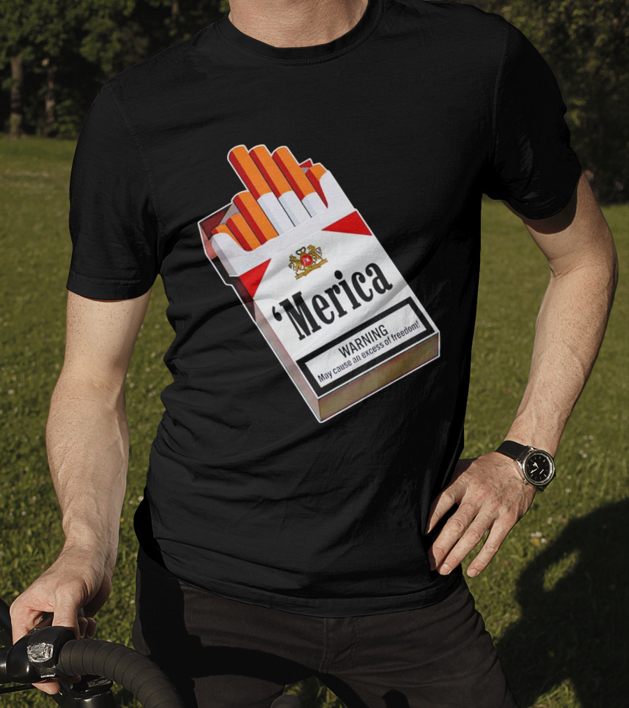 Merica Marlboro Warning Excess Of Freedom T-Shirt