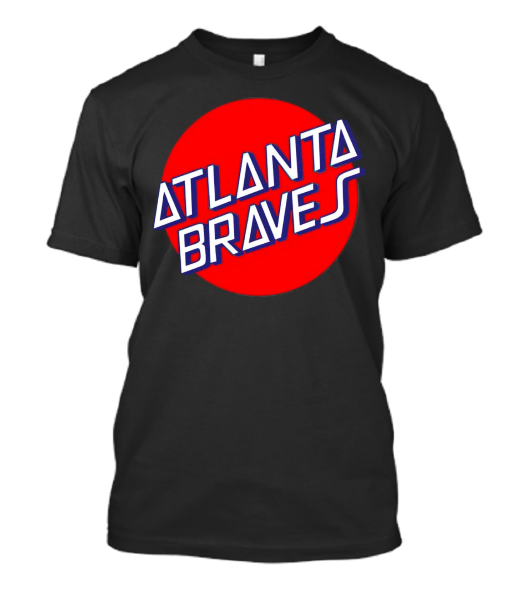 Matt Olson Santa Cruz Skateboards Atlanta Braves Logo Red Circle T-Shirt