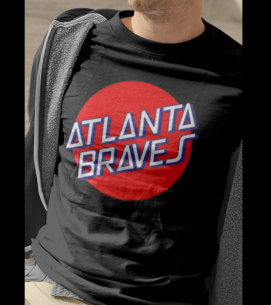 Matt Olson Santa Cruz Skateboards Atlanta Braves Logo Red Circle T-Shirt