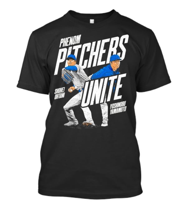 Phenom Pitchers Unite Shohei Ohtani Yoshinobu Yamamoto Baseball Duo T-Shirt