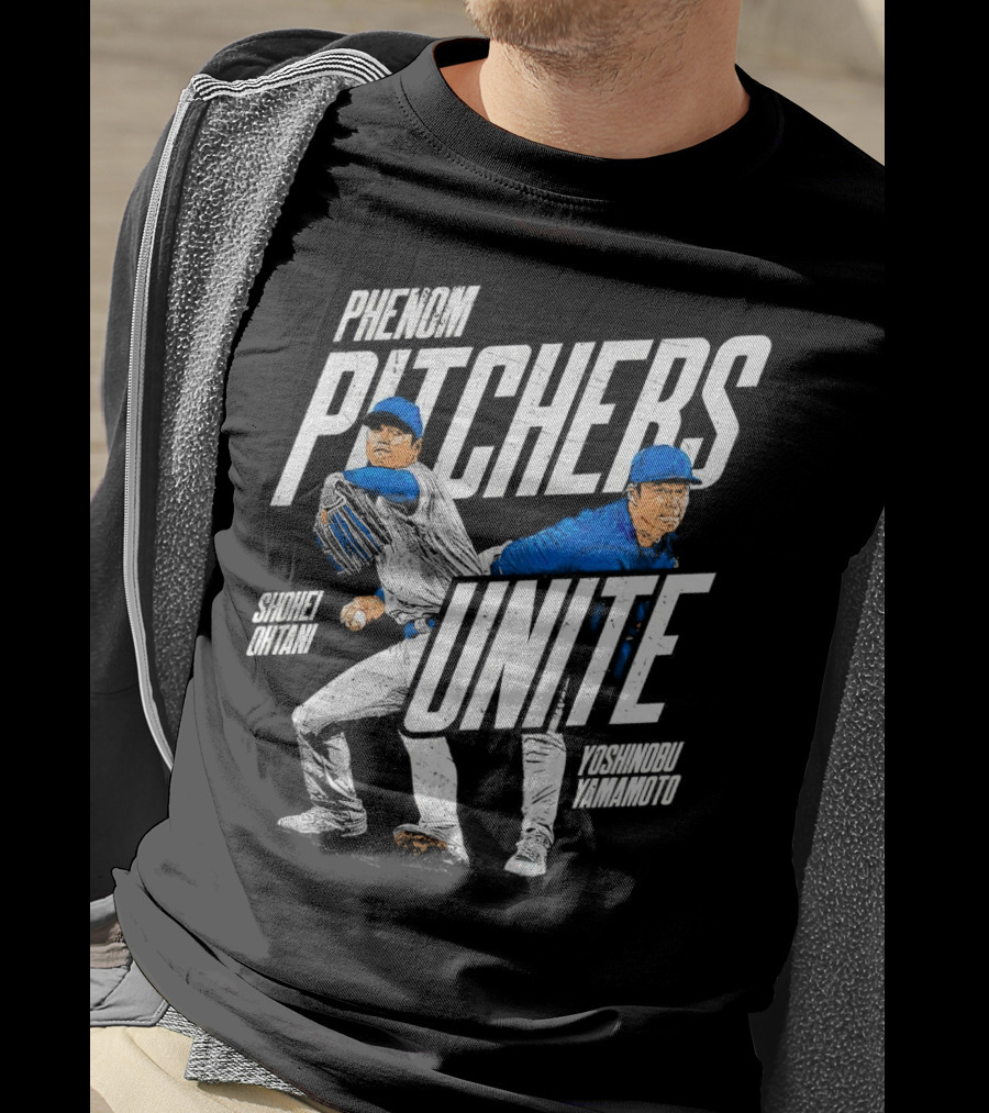 Phenom Pitchers Unite Shohei Ohtani Yoshinobu Yamamoto Baseball Duo T-Shirt