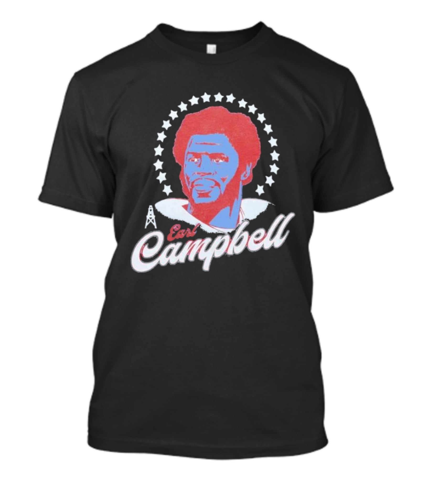 Earl Campbell Houston Oilers Retro Football Icon Stars T-Shirt
