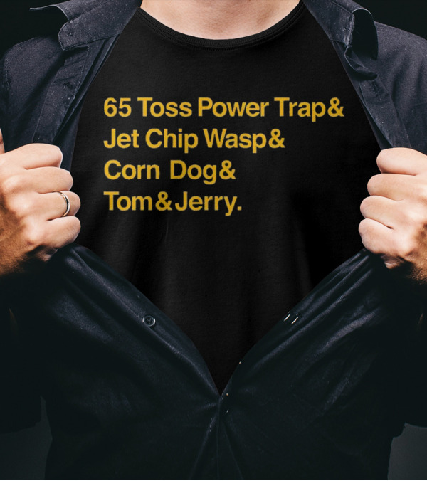 65 Toss Power Trap And Jet Chip Wasp Corn Dog Tom And Jerry Kansas City Chiefs T-Shirt