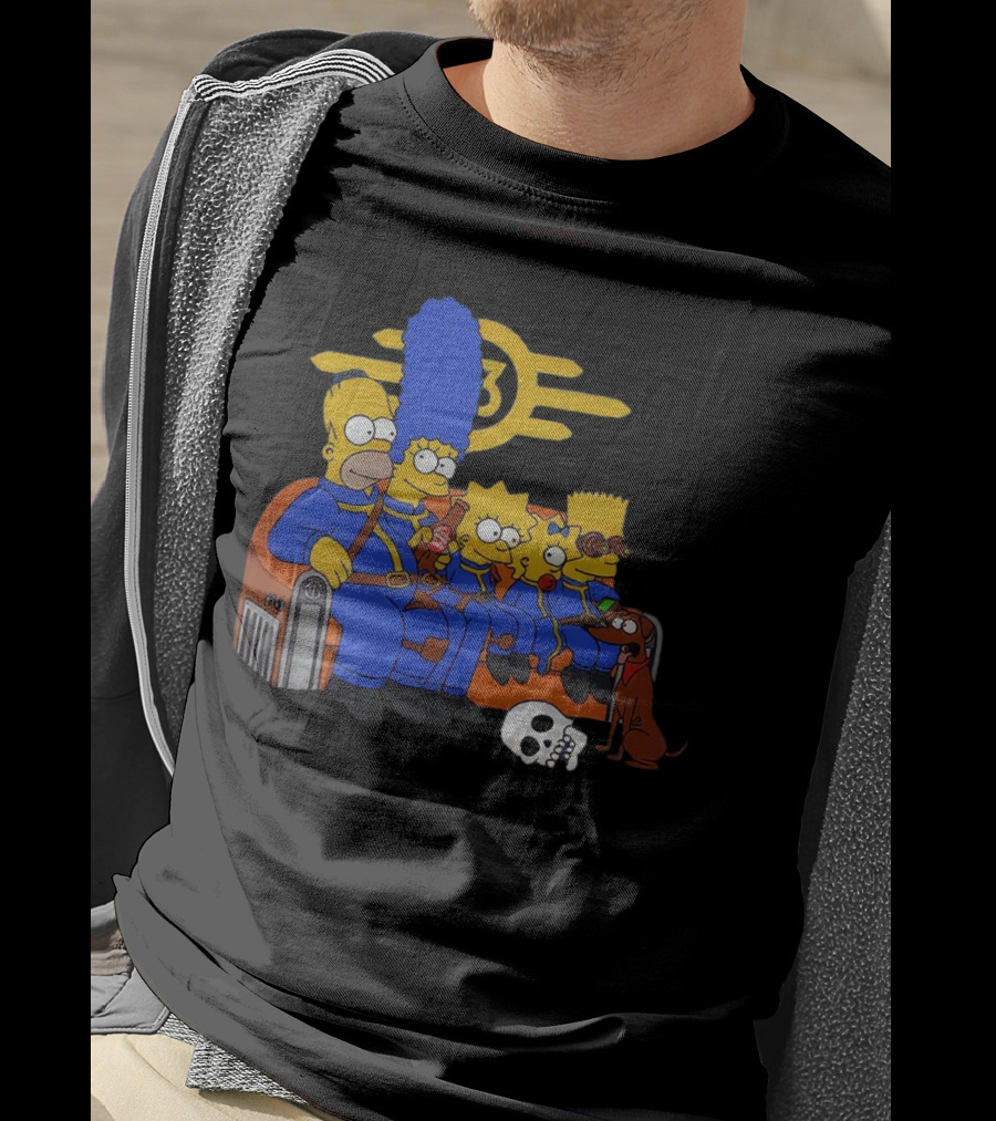 The Simpsons Fallout Vault-Tec Nuclear Family Crossover T-Shirt
