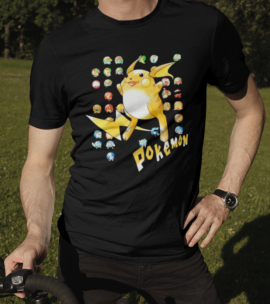 Pokemon Pikachu And Classic Characters Collection T-Shirt