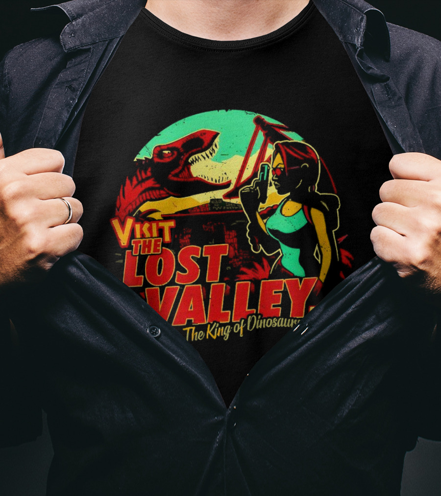 Visit The Lost Valley Peru Face The King Of Dinosaurs T-Shirt