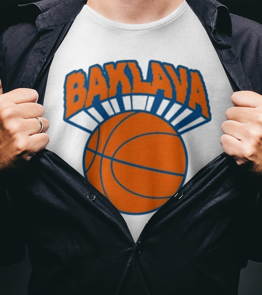 Bronson Baklava NY Knicks Basketball T-Shirt