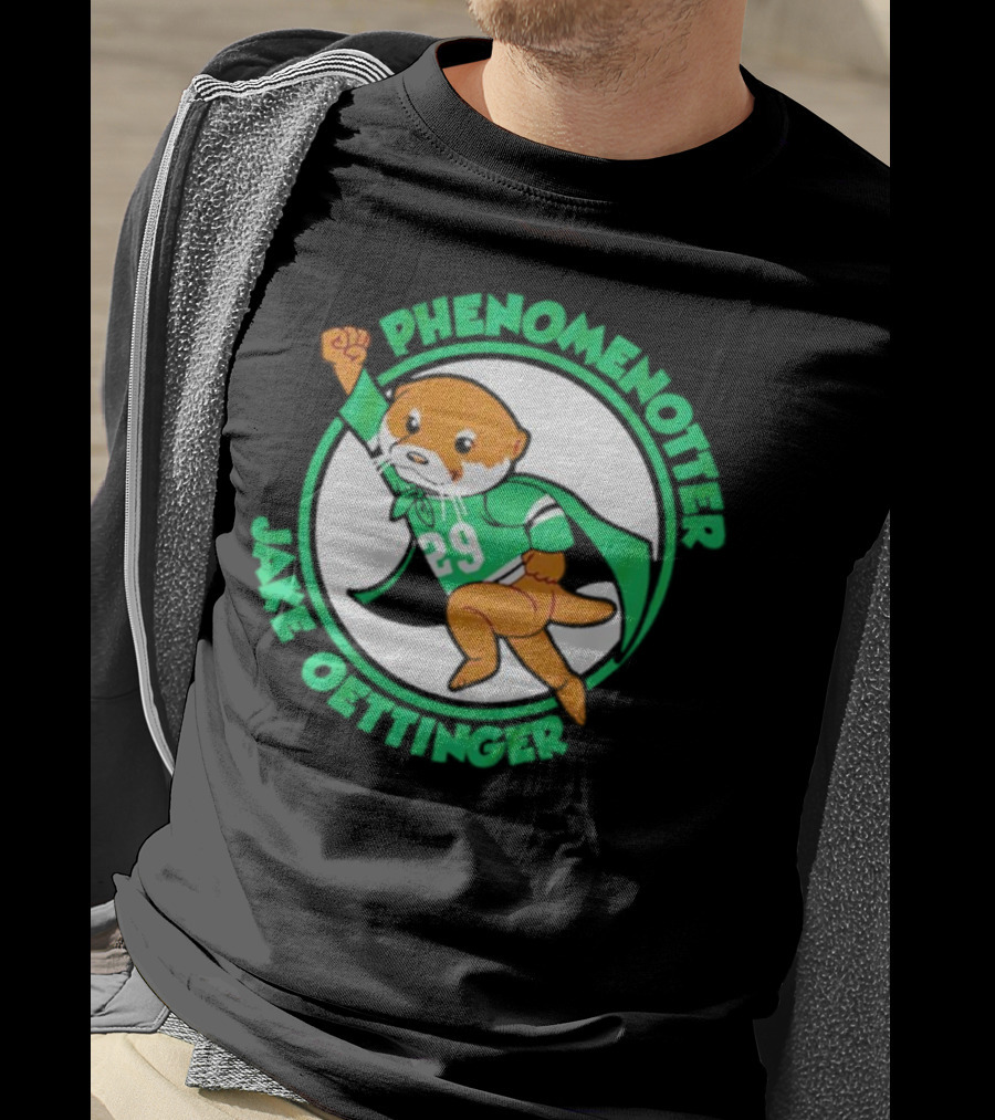 Dallas Stars Jake Oettinger Phenomenotter 29 Superhero Otter T-Shirt