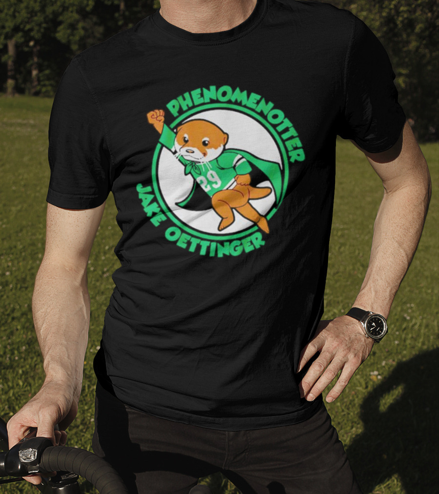 Dallas Stars Jake Oettinger Phenomenotter 29 Superhero Otter T-Shirt