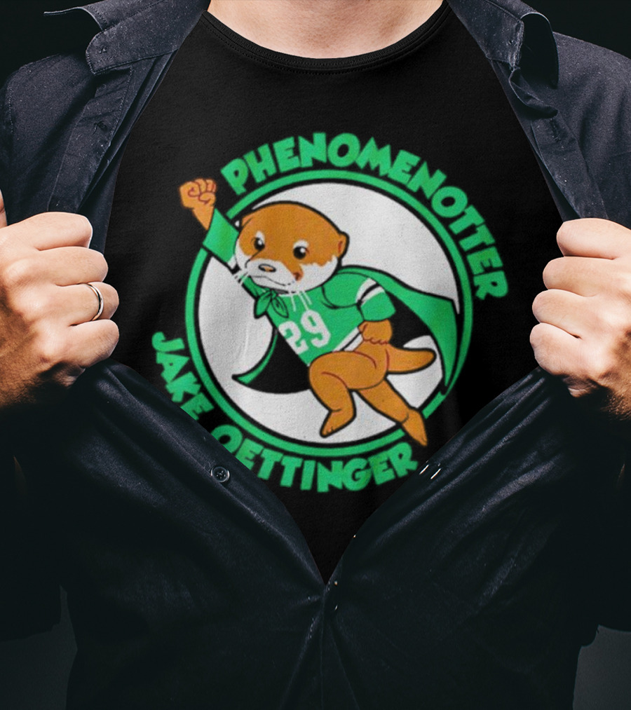 Dallas Stars Jake Oettinger Phenomenotter 29 Superhero Otter T-Shirt