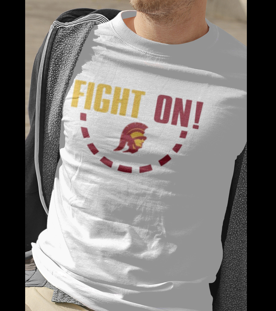 FIGHT ON USC Trojans Trojan Head T-Shirt