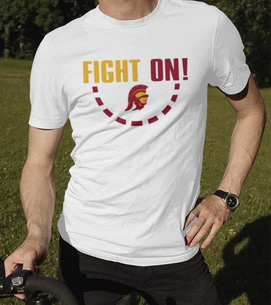 FIGHT ON USC Trojans Trojan Head T-Shirt