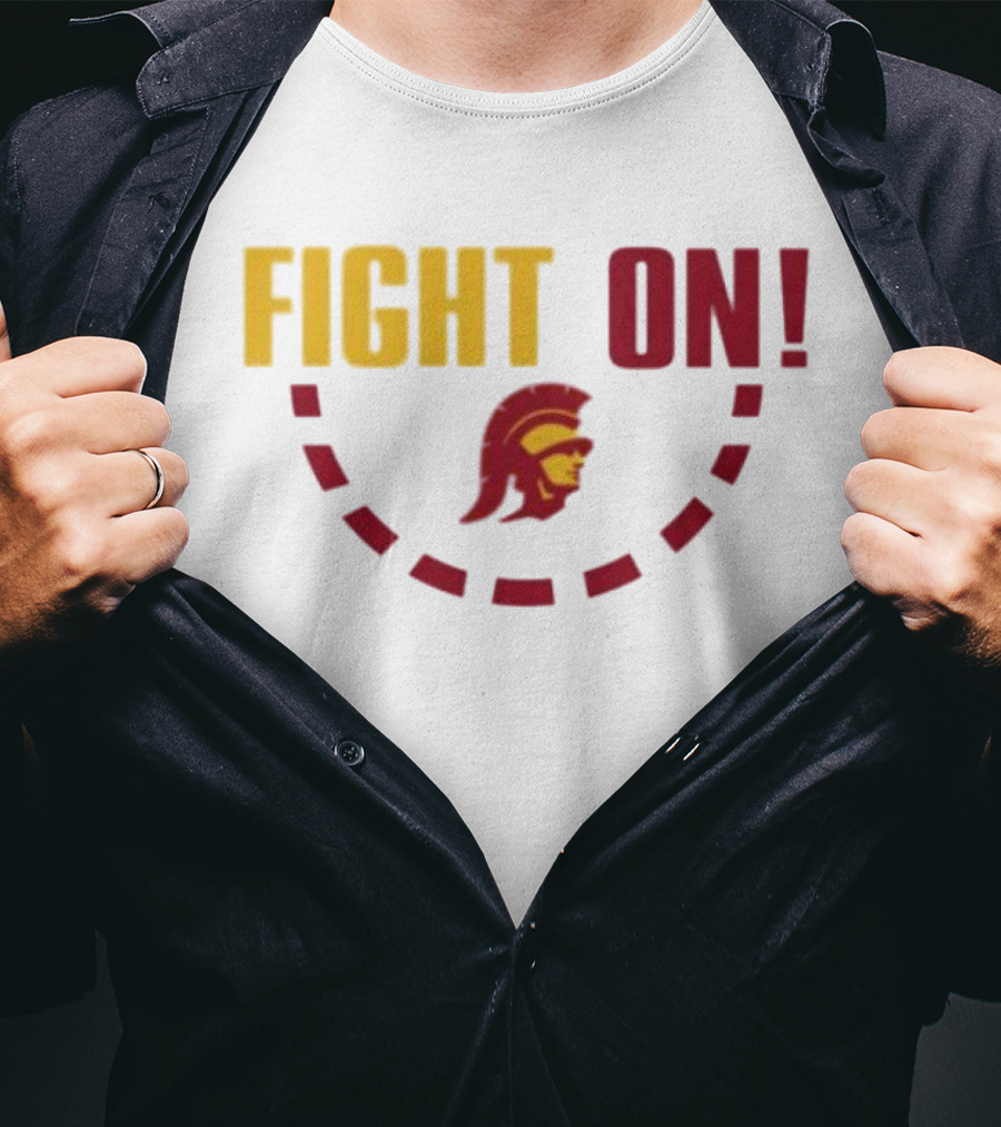 FIGHT ON USC Trojans Trojan Head T-Shirt