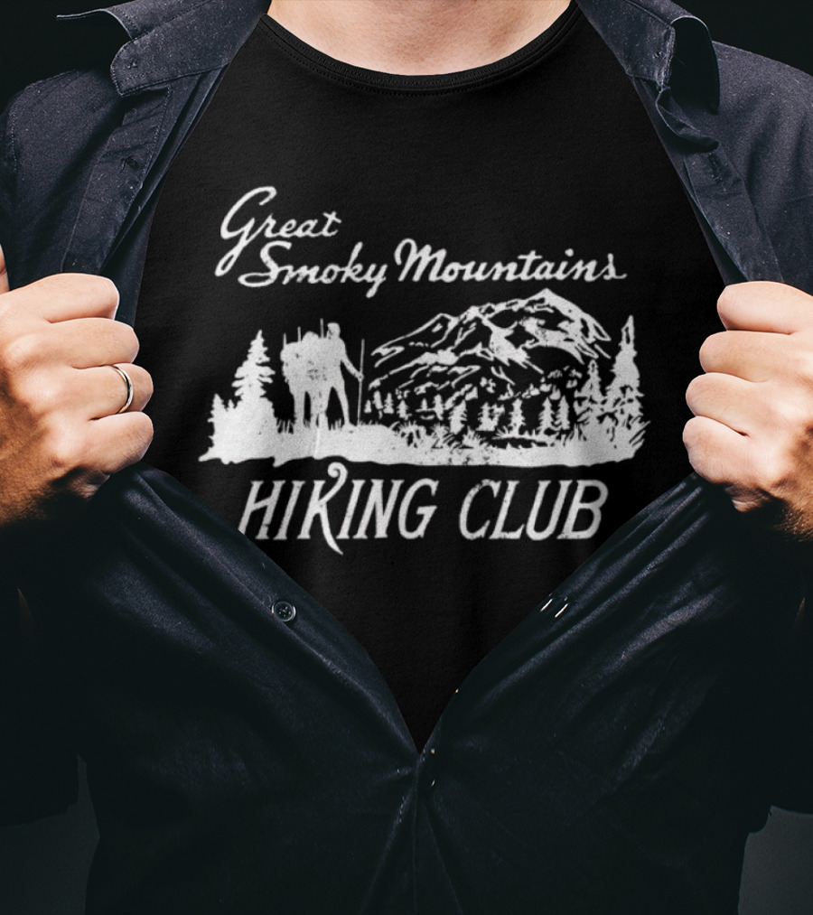 Great Smoky Mountains Hiking Club Scenic Mountain Adventure T-Shirt