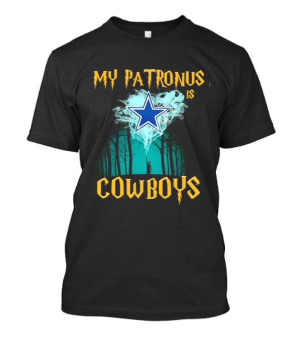 My Patronus Is Dallas Cowboys Star With Deer In Forest Scene T-Shirt