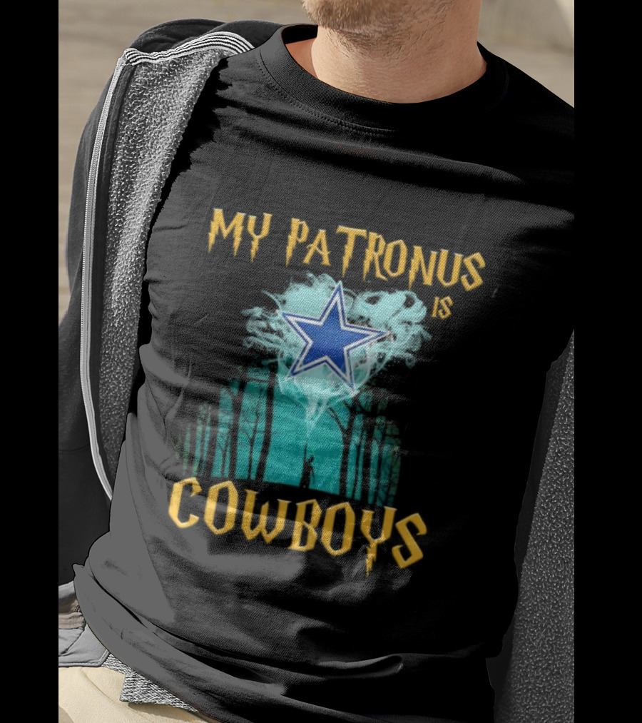 My Patronus Is Dallas Cowboys Star With Deer In Forest Scene T-Shirt