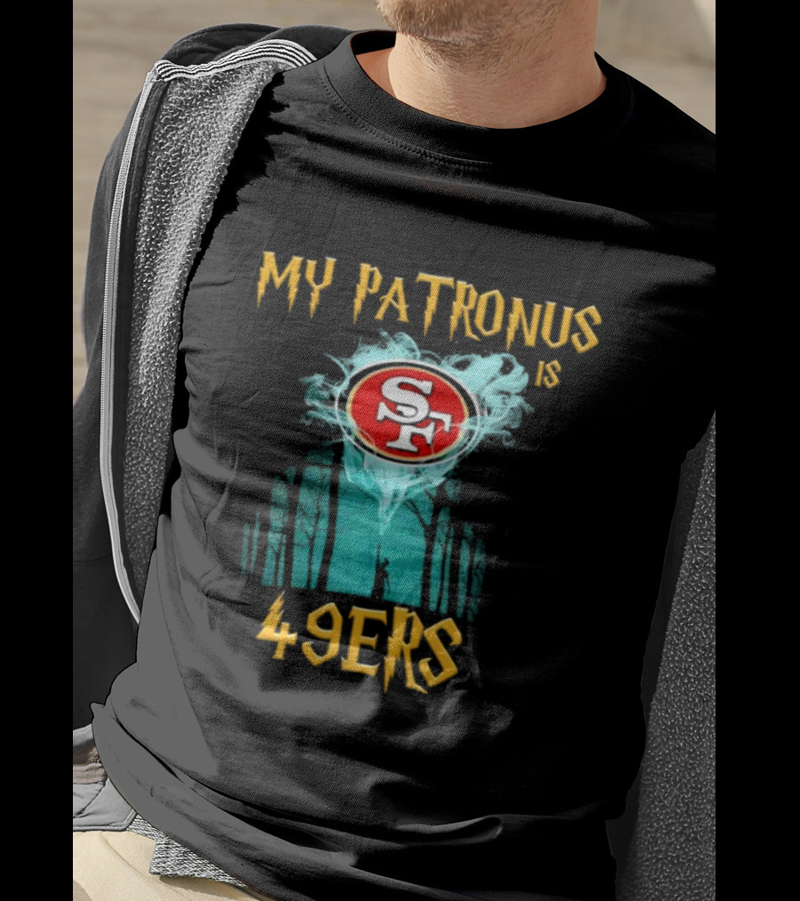 My Patronus Is San Francisco 49ers SF Logo With Forest Scene T-Shirt