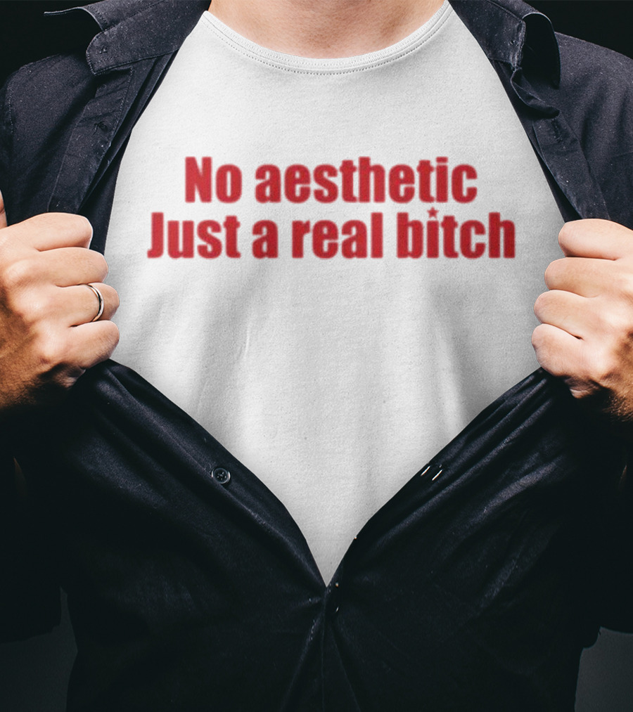 No Aesthetic Just A Real Bitch Red T-Shirt