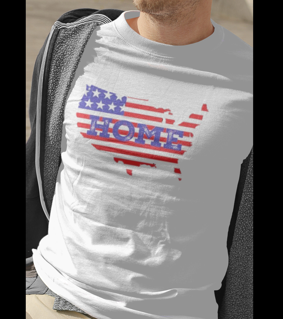 USA Map Flag Home T-Shirt