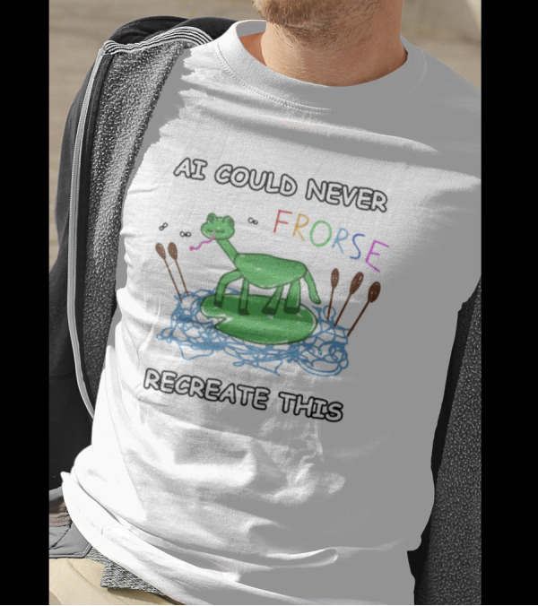 AI Could Never Frorse Recreate This Frorse With Paddles And Blue Scribbles T-Shirt