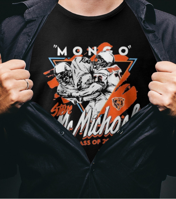 Steve McMichael Mongo Class Of 2024 Chicago Bears Hall Of Fame T-Shirt