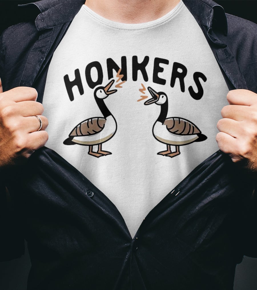 HONKERS Ducks Geese Cartoon Humor T-Shirt
