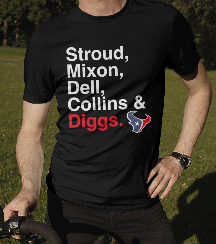 Houston Texans Stroud Mixon Dell Collins Diggs T-Shirt