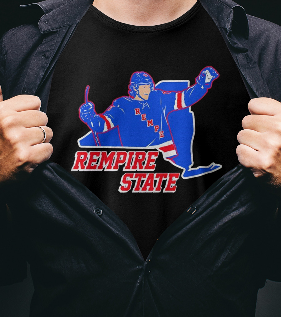 Matt Rempe Rempire State Hockey New York Rangers T-Shirt