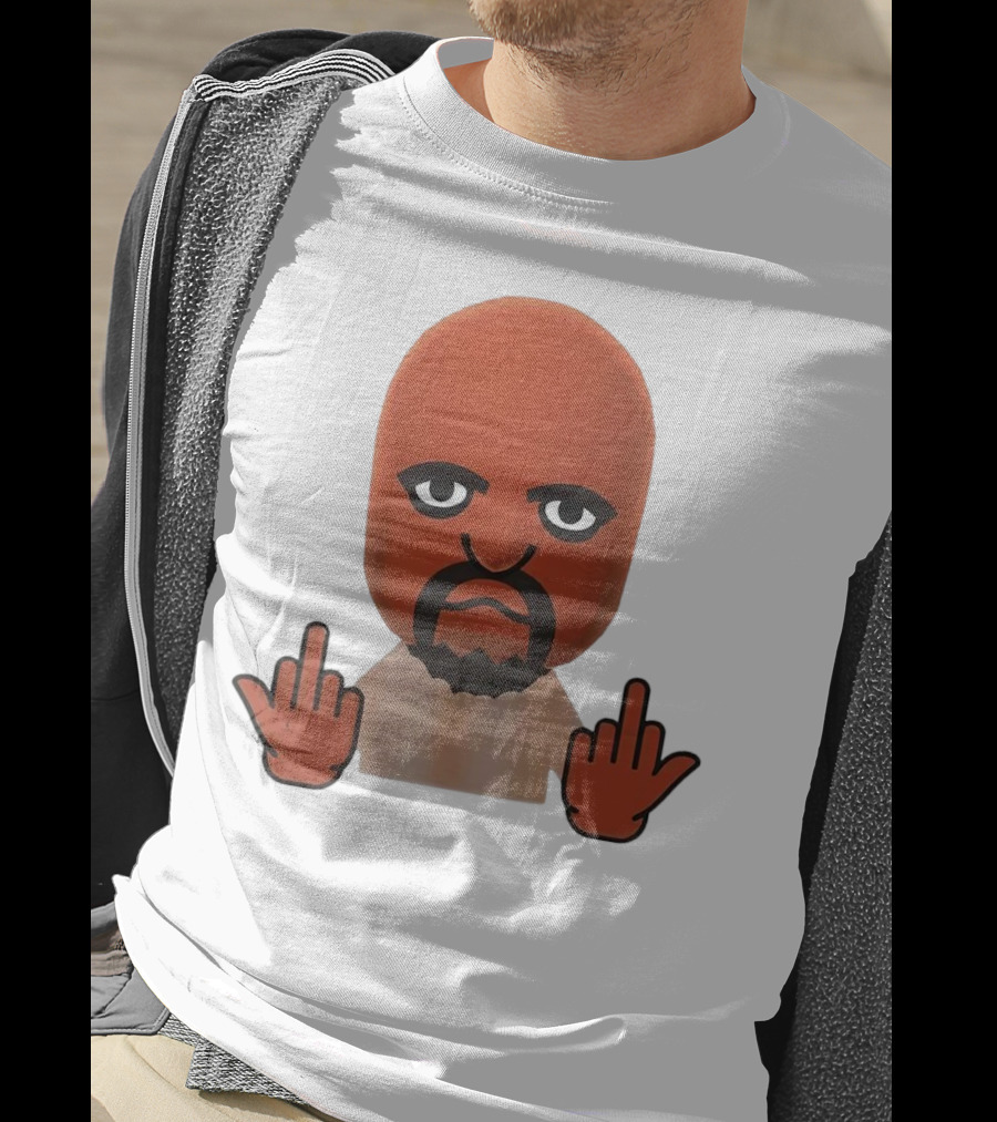 Mii Mood Funny Character With Hand Gesture T-Shirt