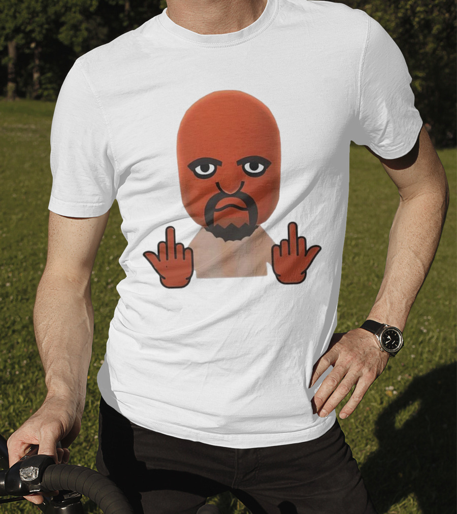 Mii Mood Funny Character With Hand Gesture T-Shirt