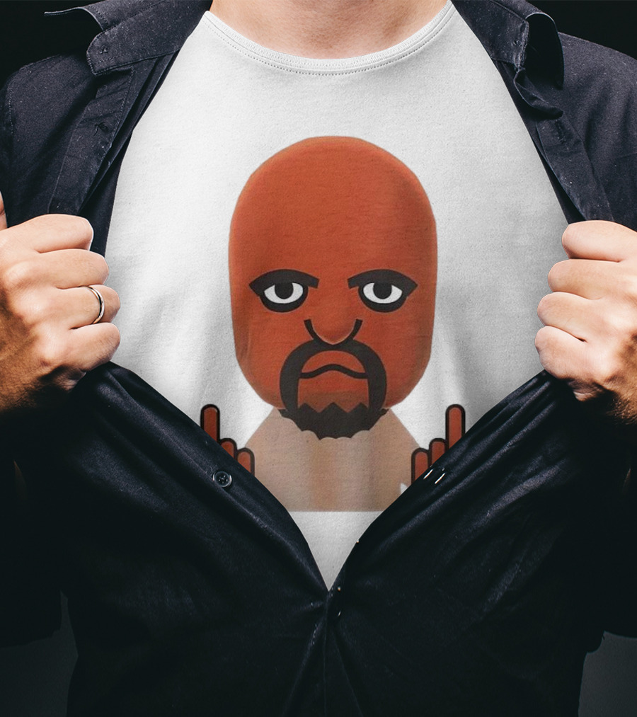 Mii Mood Funny Character With Hand Gesture T-Shirt