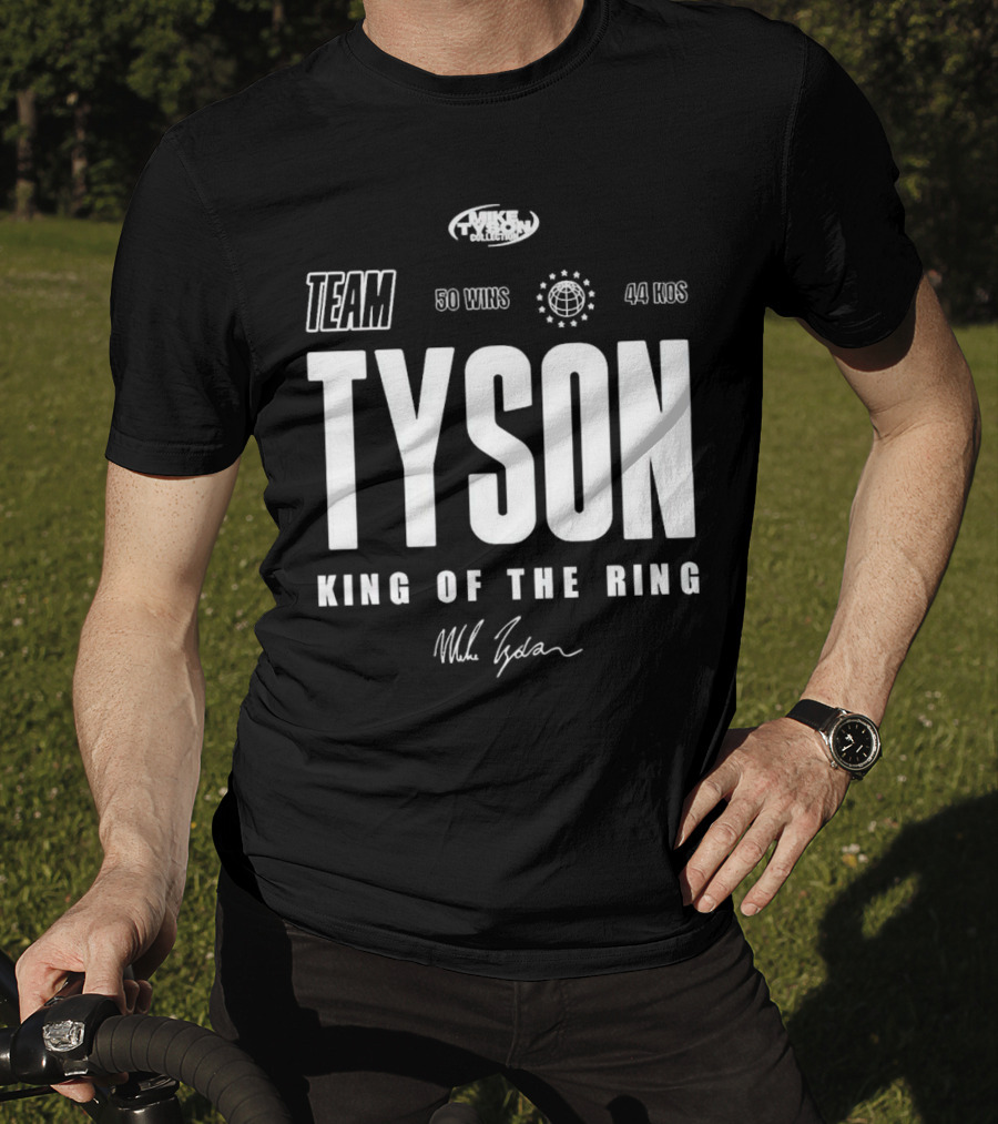 Mike Tyson Collection Team Tyson 50 Wins 44 KOs King Of The Ring T-Shirt