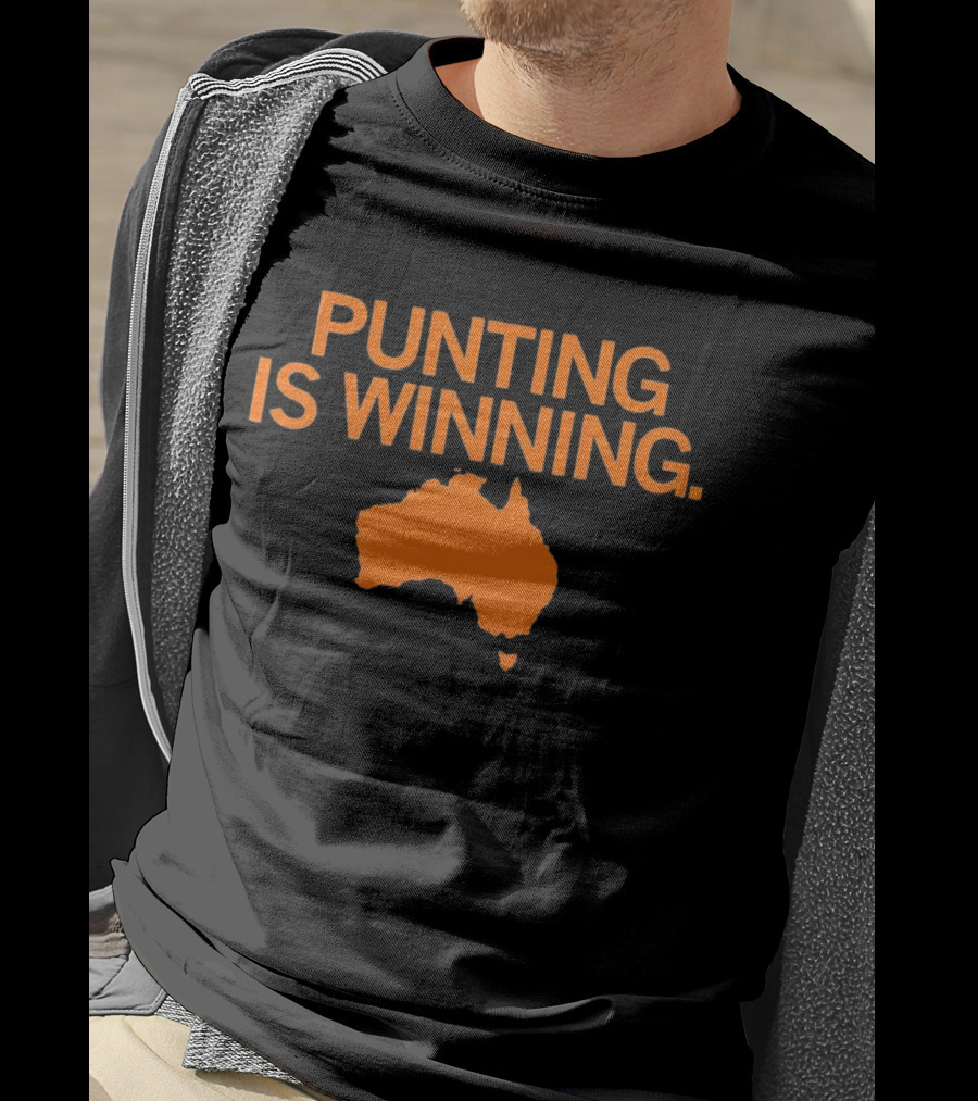 Punting Is Winning Australia Map T-Shirt