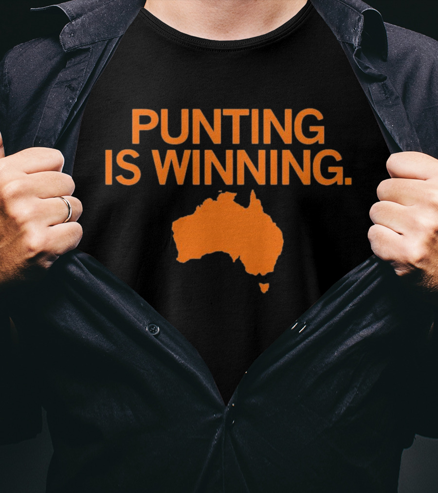 Punting Is Winning Australia Map T-Shirt