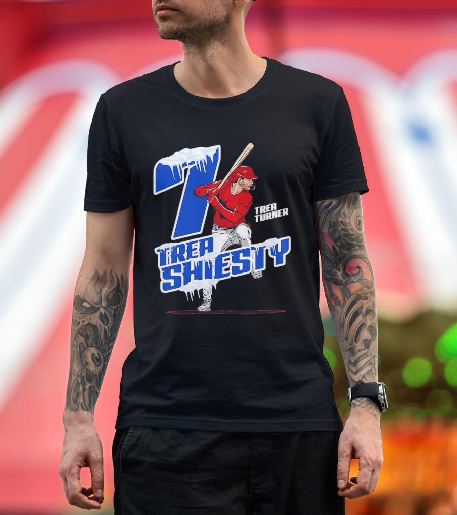 Trea Shiesty 7 Icy Trea Turner Philadelphia Phillies Baseball T-Shirt