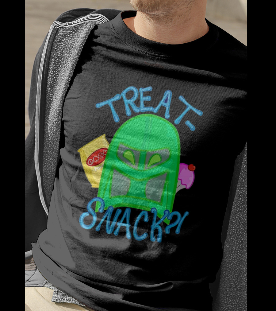 Treat Snack Helmet With Ice Cream And Space Snacks T-Shirt