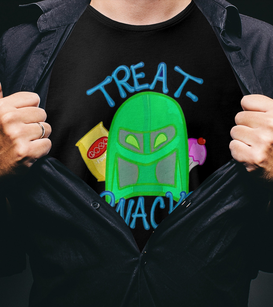 Treat Snack Helmet With Ice Cream And Space Snacks T-Shirt